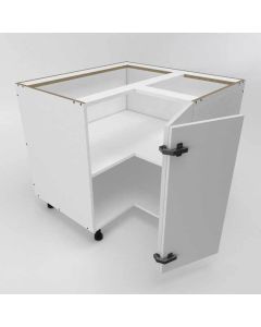 Poly Floor Corner 90 1x1 Door - Hinged Right